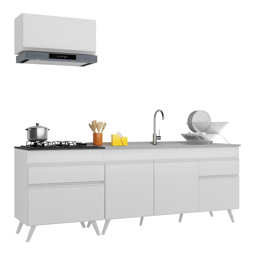 Armário de Cozinha Compacta Veneza Multimóveis MP2074.891 Branco