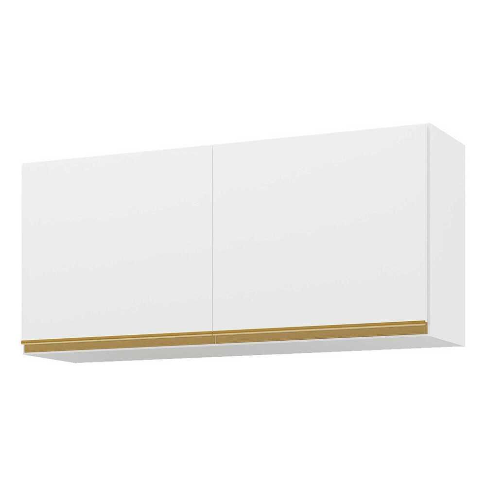 Armário Aéreo Cozinha 120 cm 2 Portas Veneza GW Multimóveis Branco