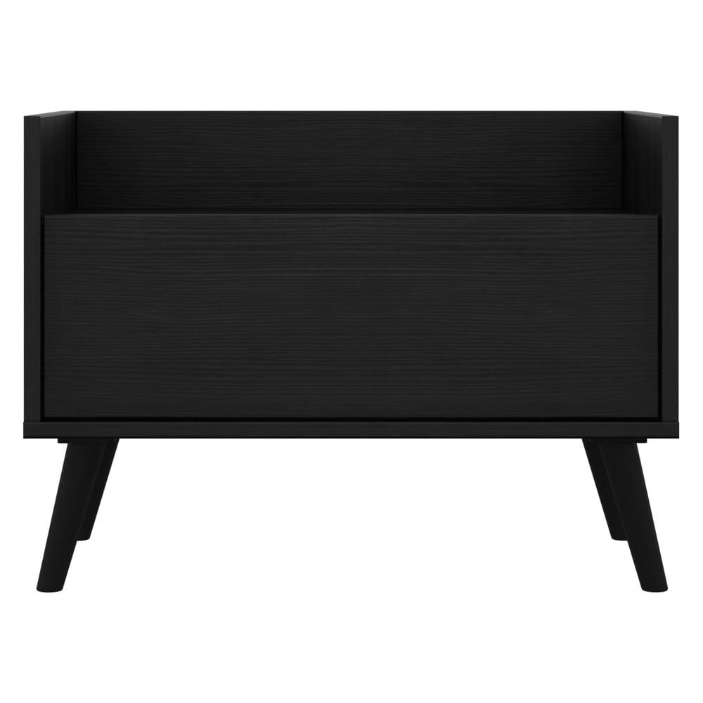 Mesa de Cabeceira 60cm Retrô Multimóveis V3627 Preto