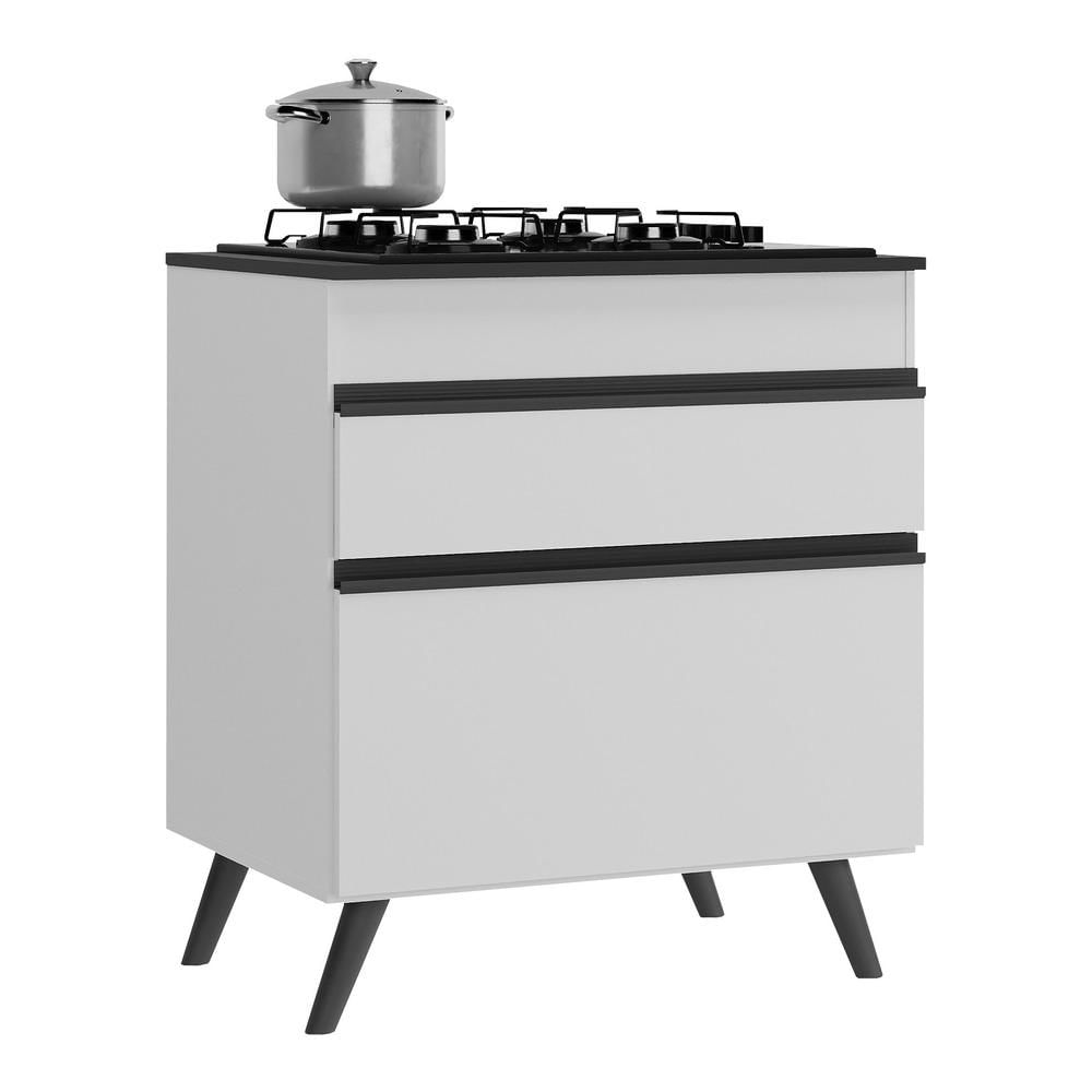 Balcão Cozinha para Cooktop 70cm 1 Porta 1 Gaveta Veneza Multimóveis V3706