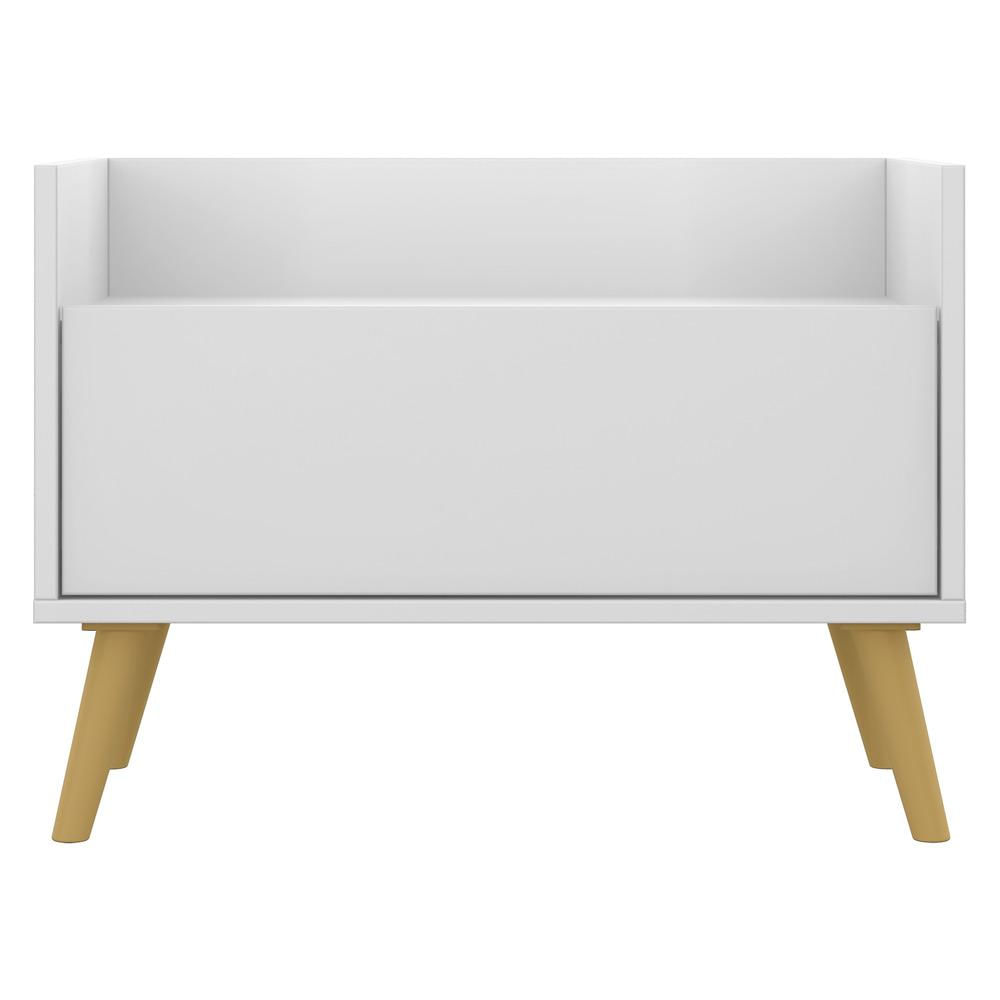 Gabinete Armário Banheiro 80cm Retrô Multimóveis V5000 Branco/Natural