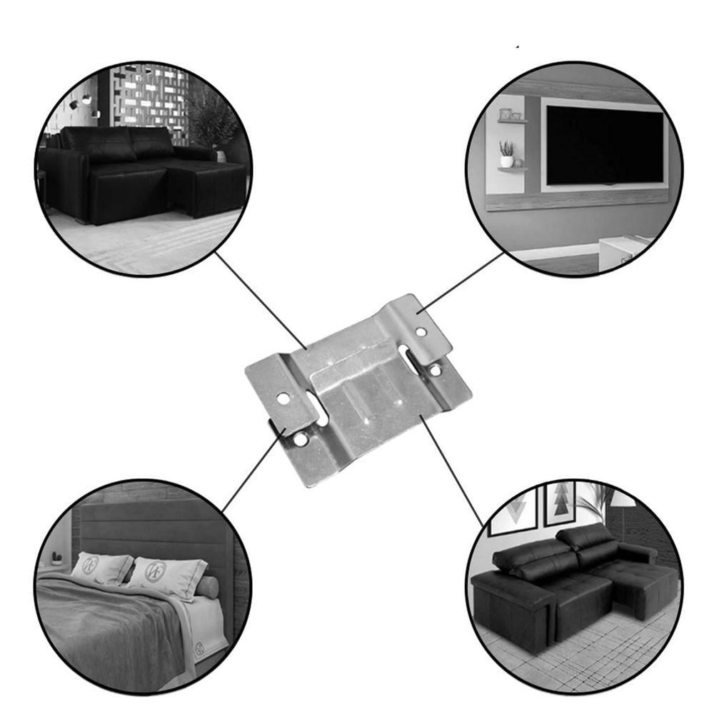Engate Conector União Para Sofá Cabeceiras E Painel De Tv 4 Pares
