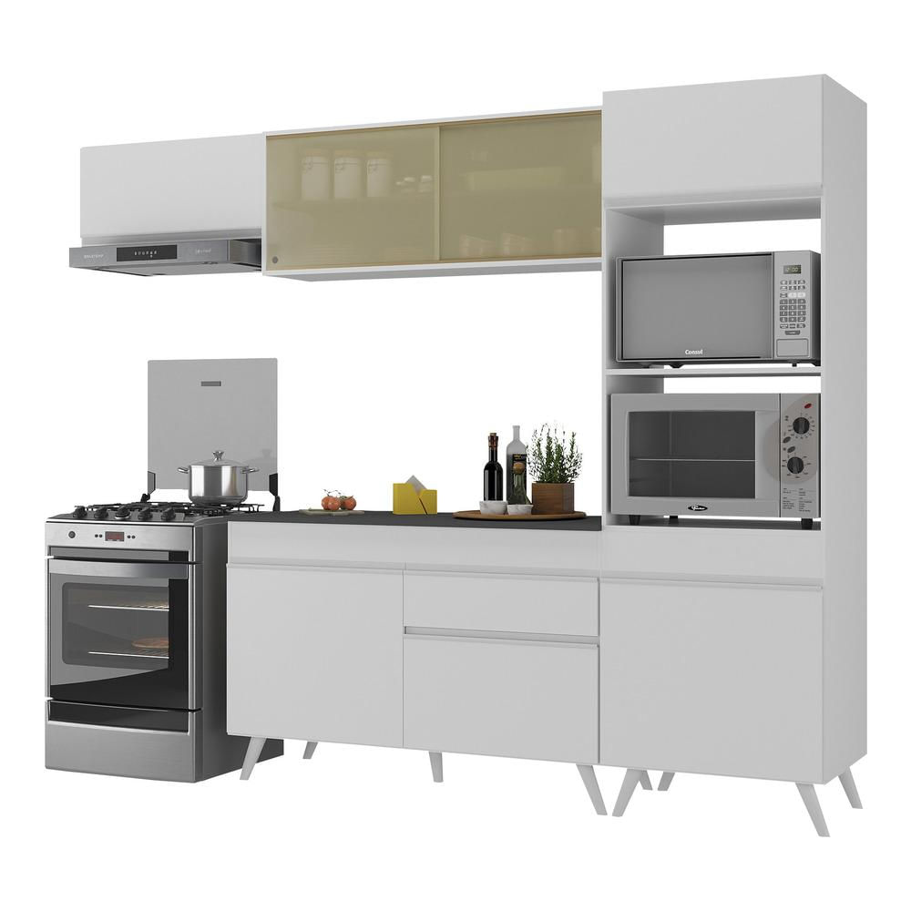 Armário de Cozinha Compacta 4 peças MP3691.891 Veneza Branco