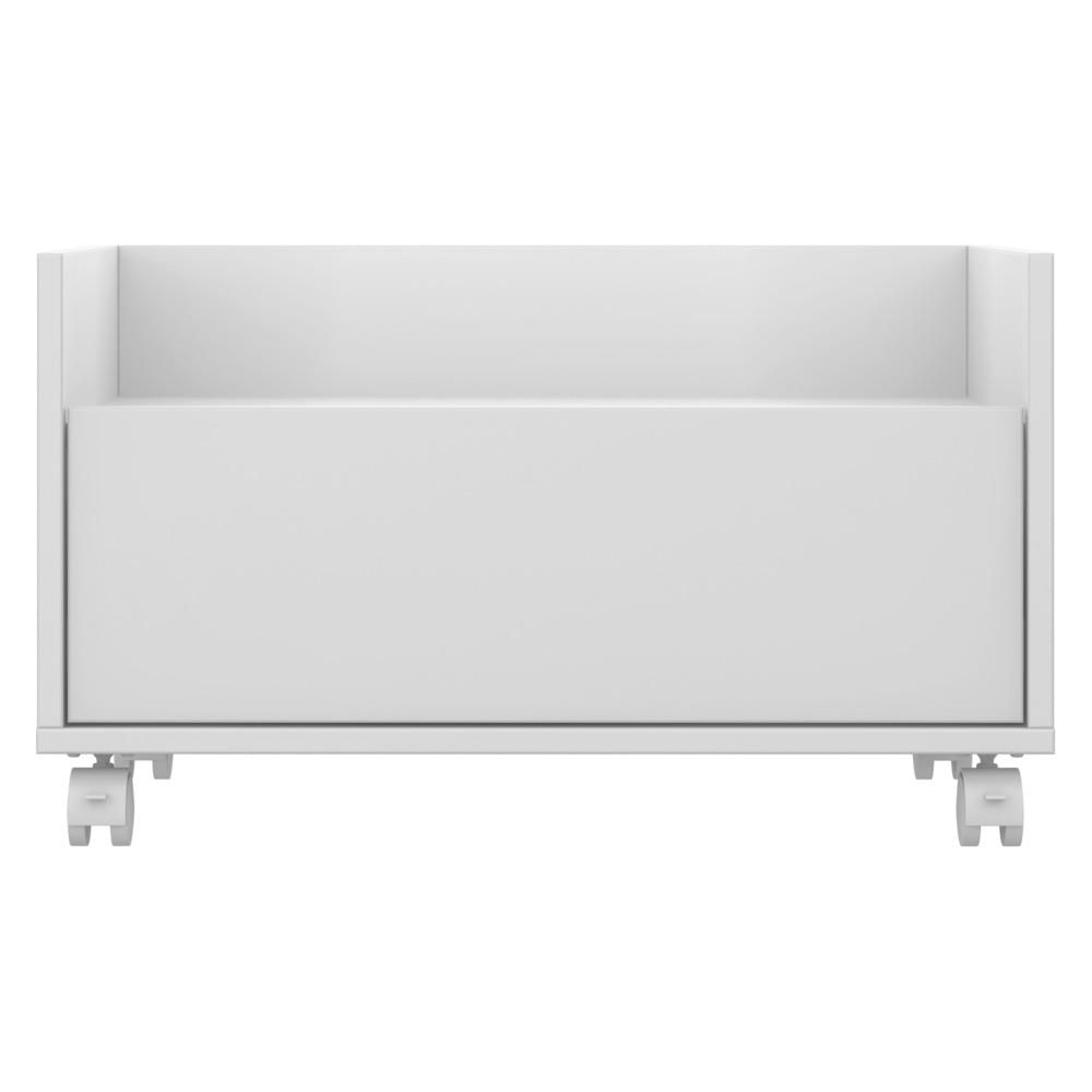 Gabinete Armário Banheiro 60cm com Rodízios Multimóveis V3591 Branco