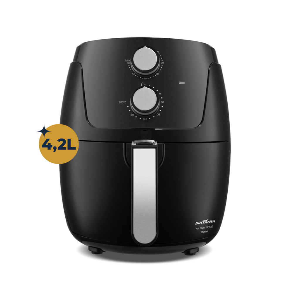 Fritadeira Air Fryer Britânia 4,2L BFR37 Preto 127V