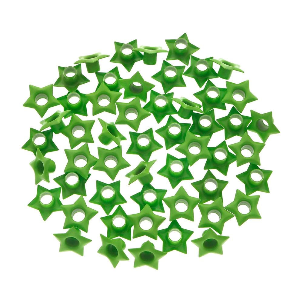 Ilhós Mimo Creating - Estrela - Verde Abacate - 4,5 mm - 50 Unids