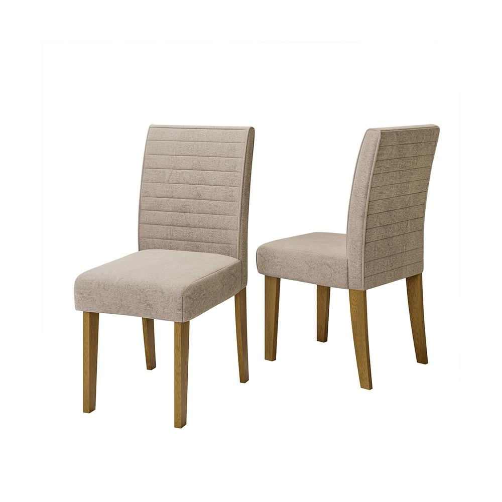 Conjunto com 2 Cadeiras de Jantar Multimóveis CR50041