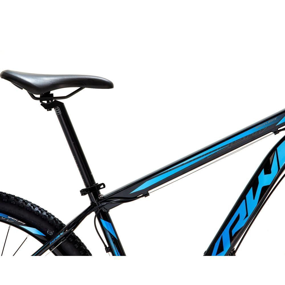 Bicicleta Aro 29 Krw Alumínio Shimano 21 Vel Freio A Disco Suspensão Mountain Bike S6 19 Preto-Azul