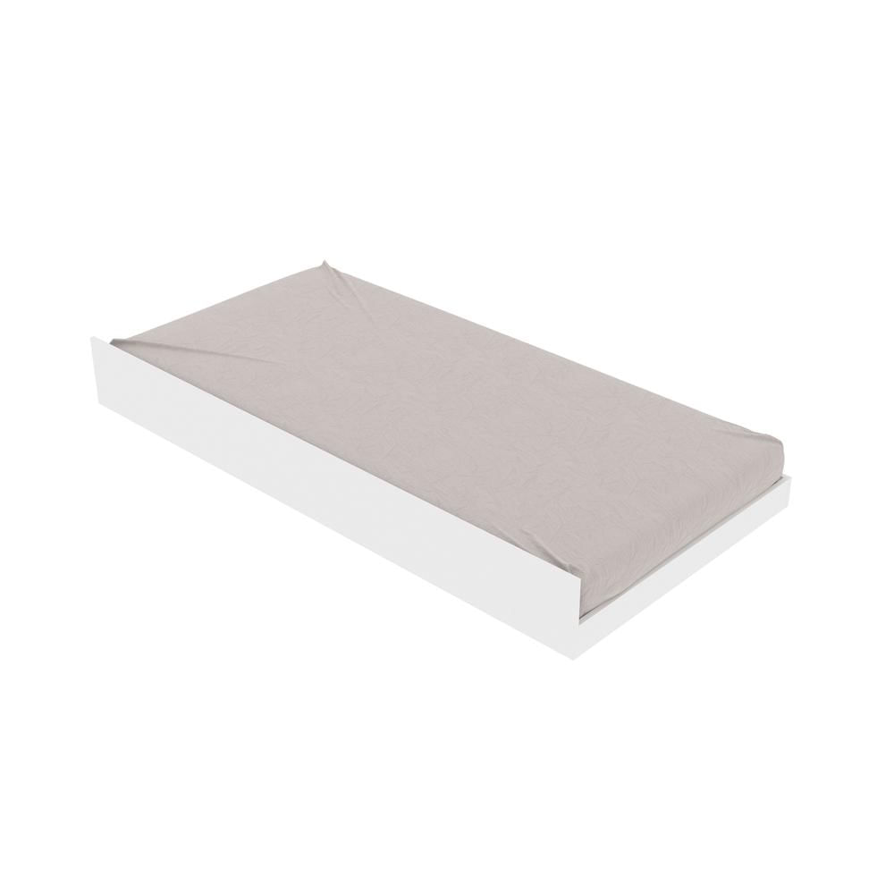 Cama de Solteiro Auxiliar para Colchão 88 x 188cm Multimóveis VCR35012 Branco