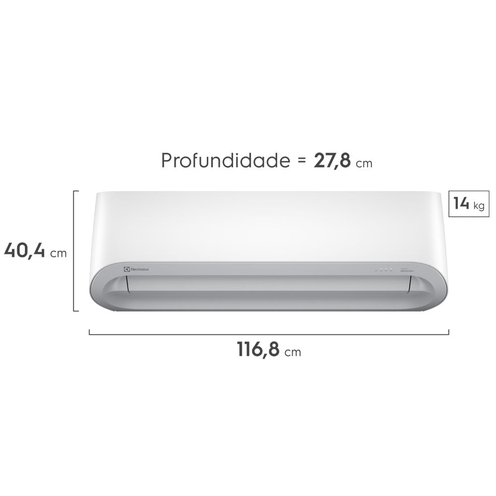 Ar-Condicionado Electrolux Split 23.000 BTUs Color Adapt Quente/Frio (UI24R/UE24R) 220V