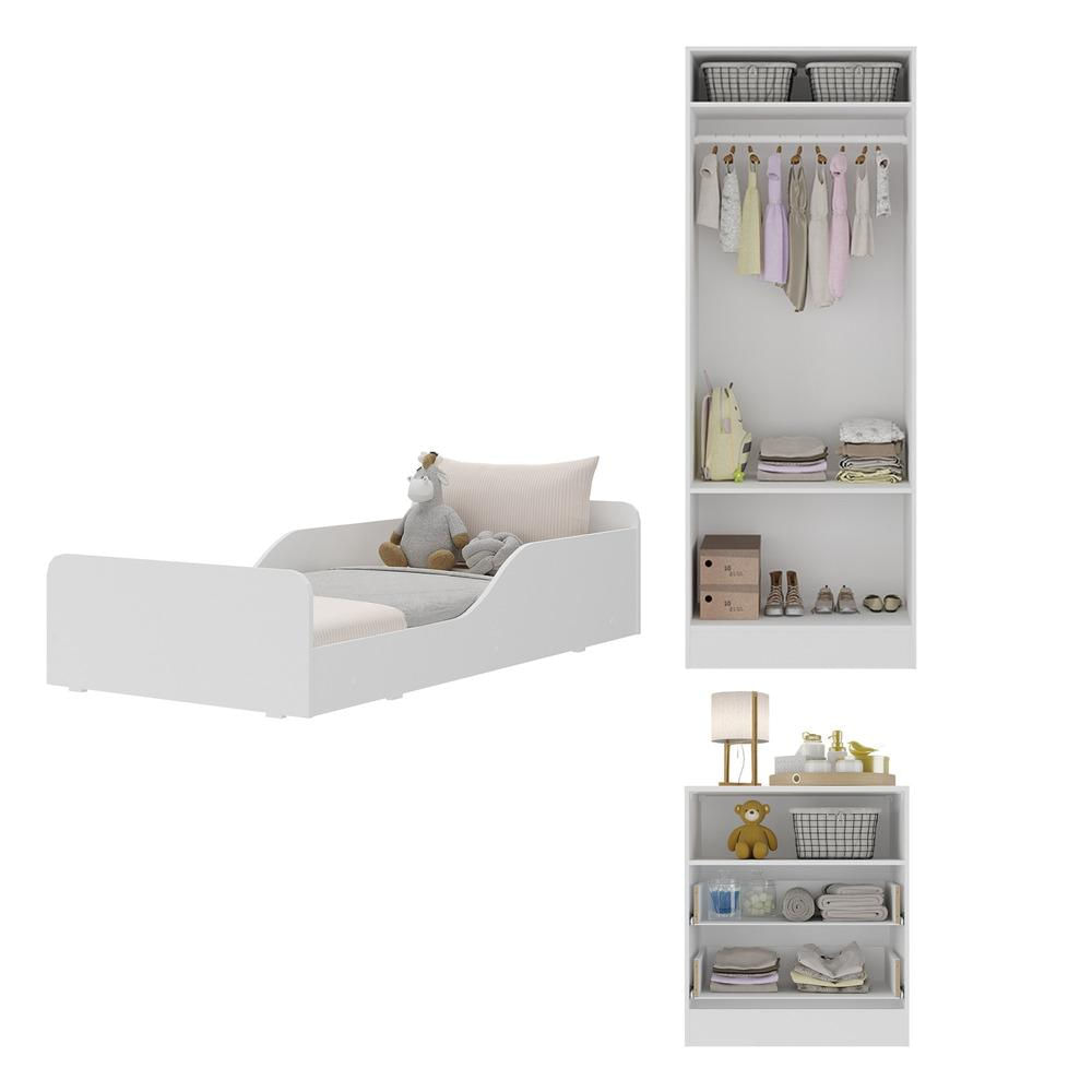 Quarto Infantil Completo Liz Multimóveis Branco