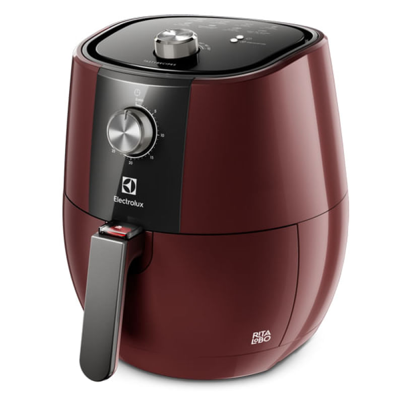 Air Fryer Electrolux por Rita Lobo 4L Vermelha Escura Grand Efficient 1400W (EAF31) 127V