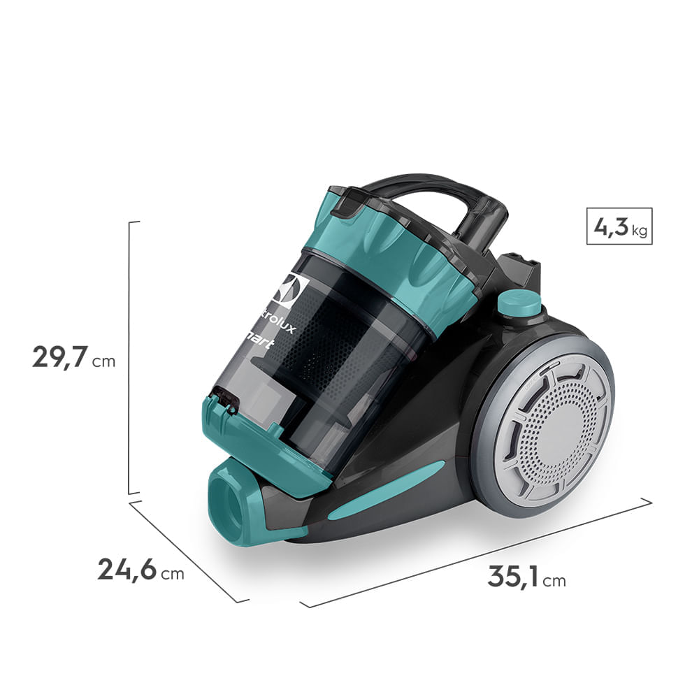 Aspirador de Pó sem Saco Electrolux 1300W Smart com Filtro HEPA e Bocal para Estofado Azul (ABS03) 127V