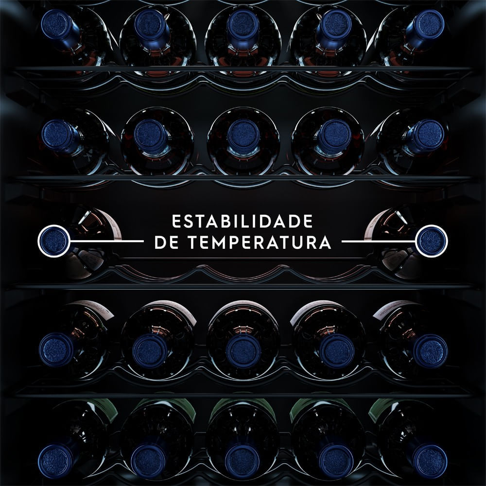 Adega de Vinho Climatizada Electrolux 34 Garrafas Uma Porta com Painel Digital (WSF34) 220V