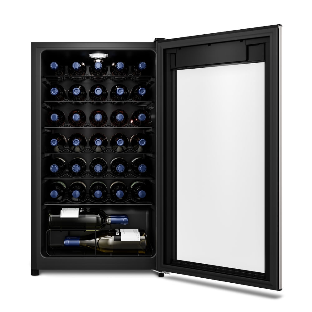 Adega de Vinho Climatizada Electrolux 34 Garrafas Uma Porta com Painel Digital (WSF34) 220V