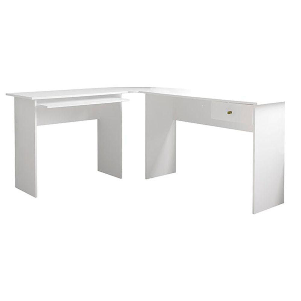 Mesa De Canto Para Computador Max Branco - Zanzini