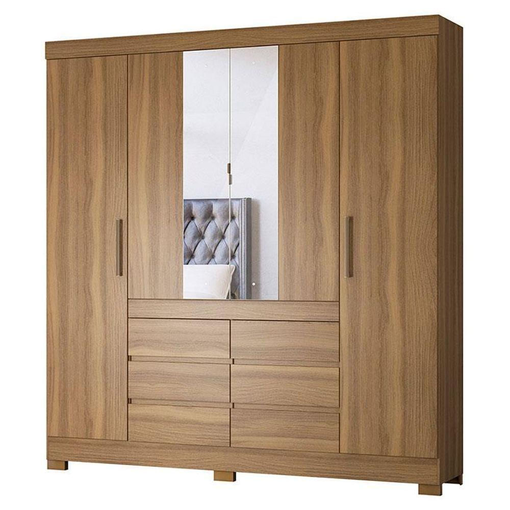 Guarda Roupa Casal Cádis Amêndola Touch - Demóbile