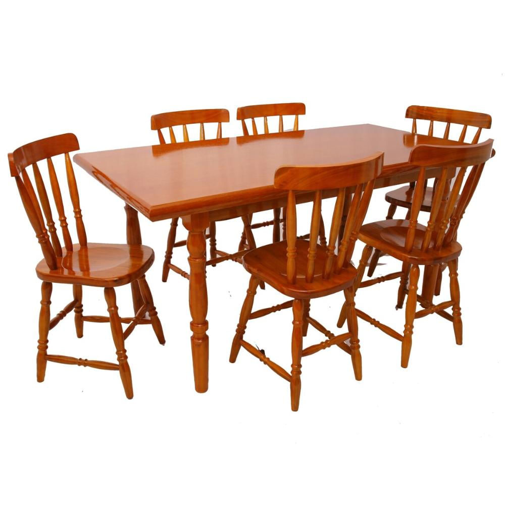 Conjunto Mesa de Jantar 160cm com 6 Cadeiras Multimóveis CR50085