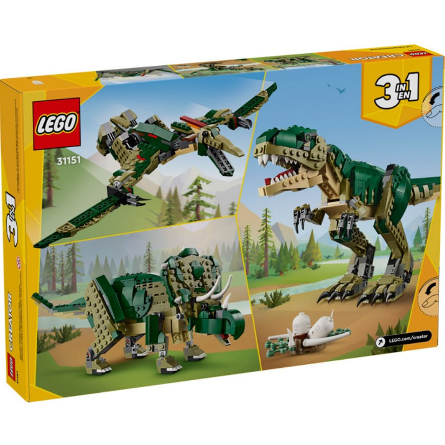 Creator 3 em 1 T. Rex - Lego 31151