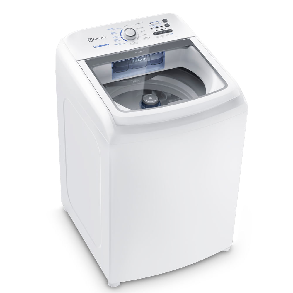 Máquina de Lavar Electrolux 15kg Branca Essential Care com Cesto Inox e Jet&Clean (LED15)