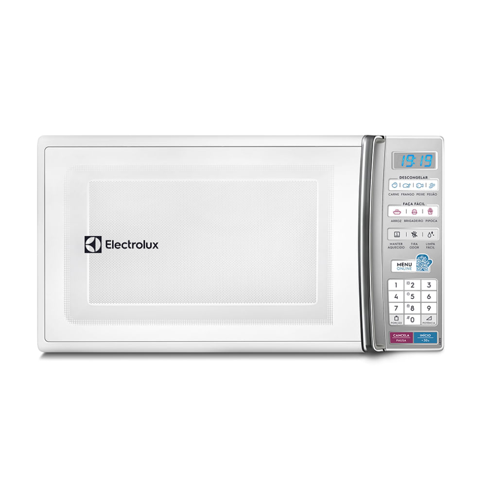 Micro-ondas Electrolux 27L Branco com 55 receitas pré-programadas e Função Tira Odor (MB37R) 220V
