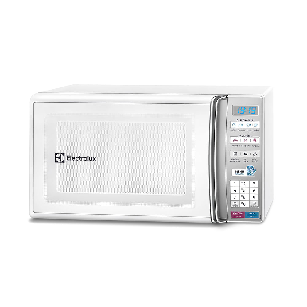 Micro-ondas Electrolux 27L Branco com 55 receitas pré-programadas e Função Tira Odor (MB37R) 220V