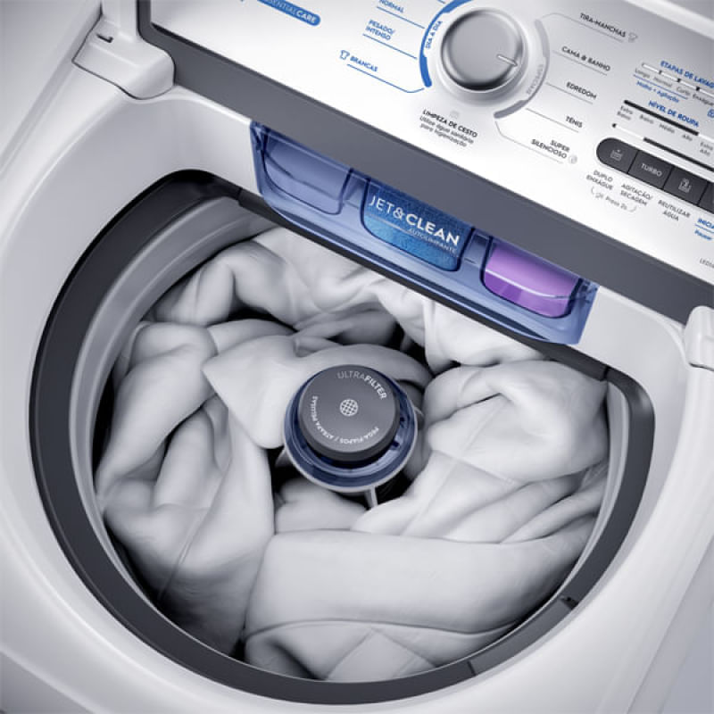 Máquina de Lavar Electrolux 13kg Branca Essential Care com Cesto Inox e Jet&Clean (LED13) 127V
