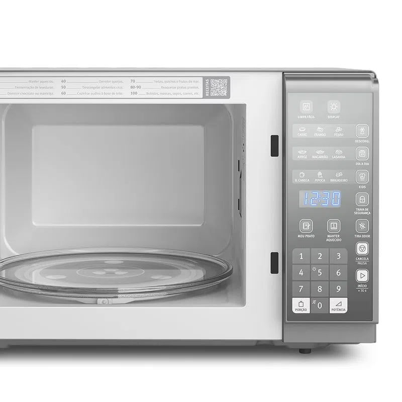 Micro-ondas Electrolux 31L cor Inox Espelhado com Painel Integrado e Função Tira Odor (MI41S) 220V