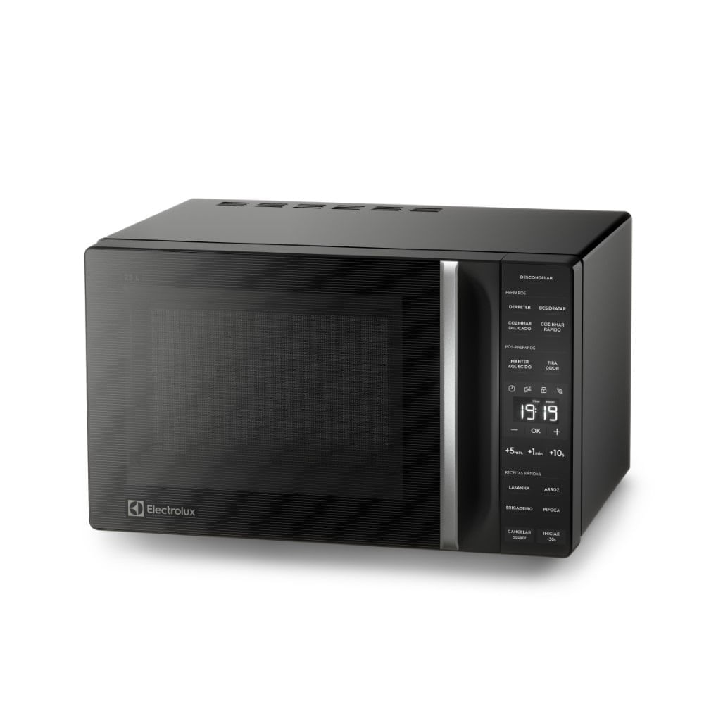 Micro-ondas Electrolux 23L Preto Efficient com Descongelamento Assistido (ME23P) 127V