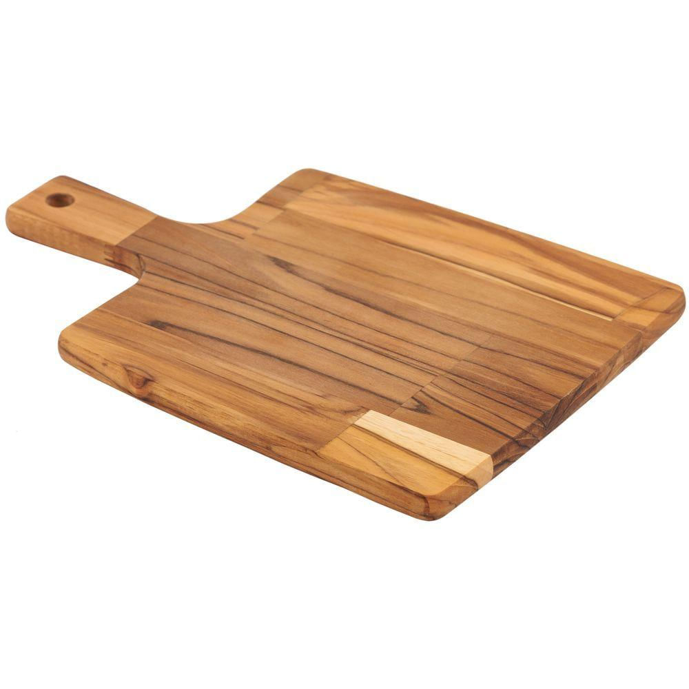 Fsc Tábua Retangular Tramontina Kitchen Em Madeira Teca Com Cabo 34x23 Cm