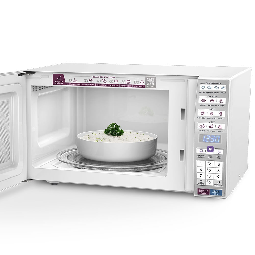 Micro-ondas Electrolux 34L Branco com Função Tira Odor e Manter Aquecido (MEO44) 220V