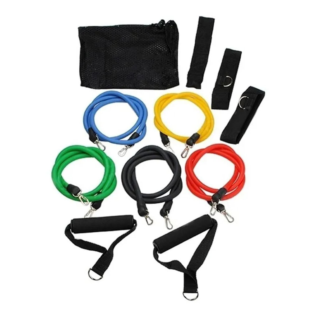 Kit Elásticos Para Exercícios Multi Tarefas Resistente Fitness