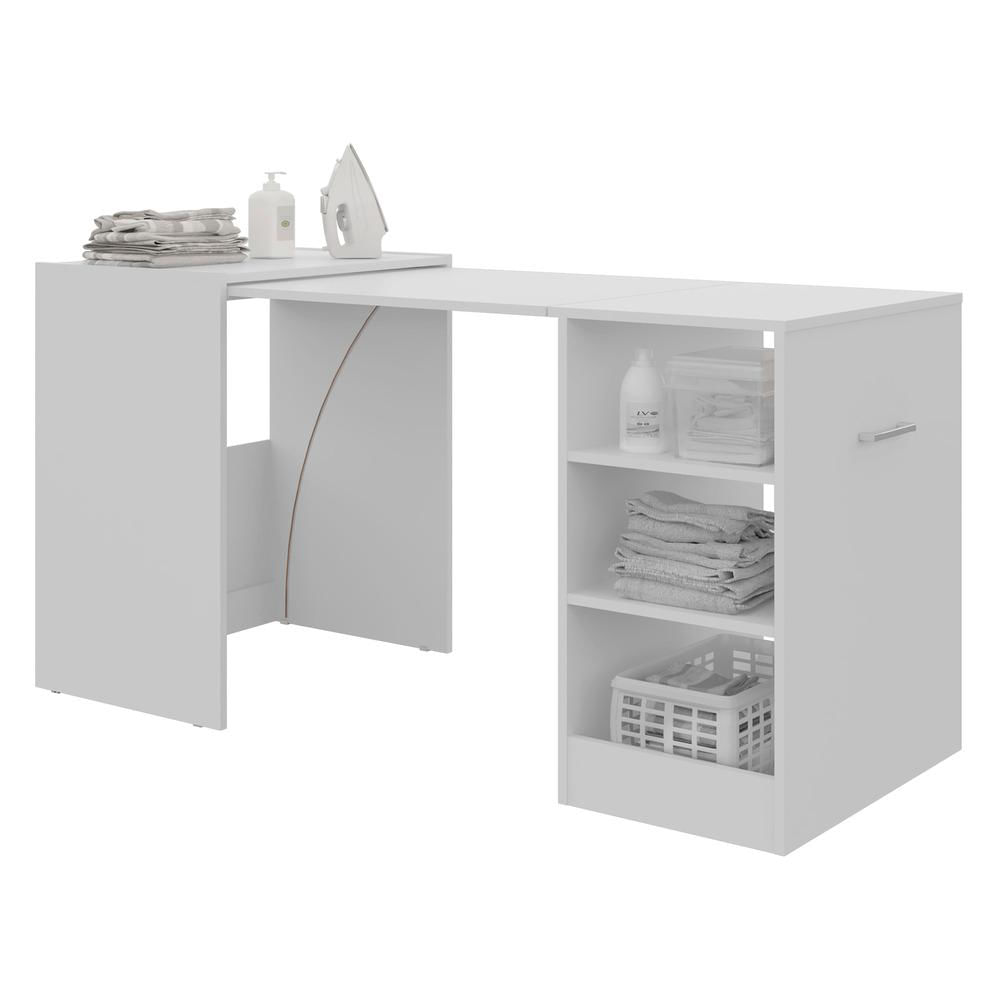 Armário Lavanderia/Mesa Dobrável Multimóveis Ibiza FG5003 Branco