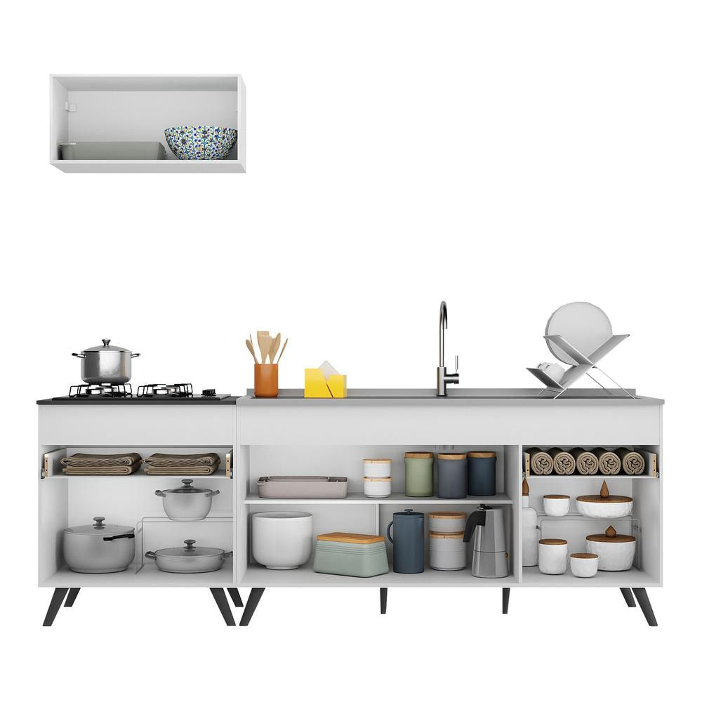 Armário de Cozinha Compacta Veneza Multimóveis MP2074.964 Branco