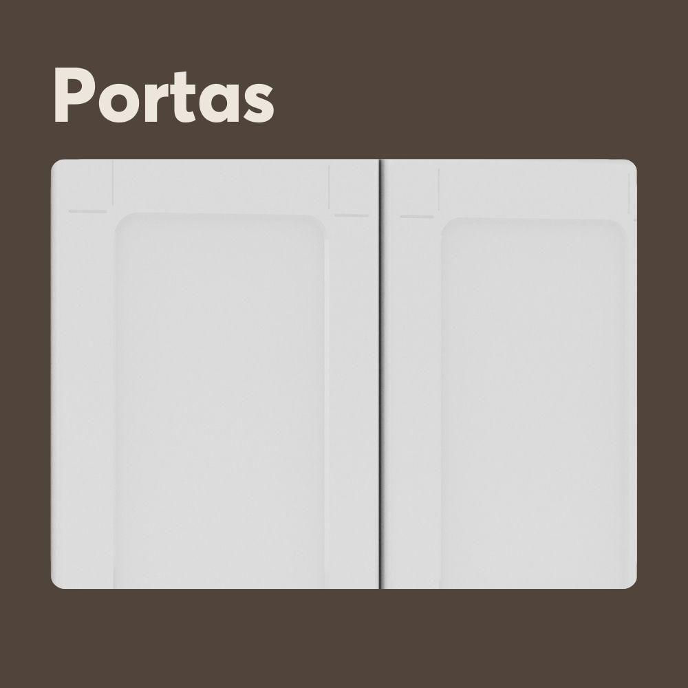 Armário Paneleiro De Aço 6 Portas Linha Colors Bertolini Branco