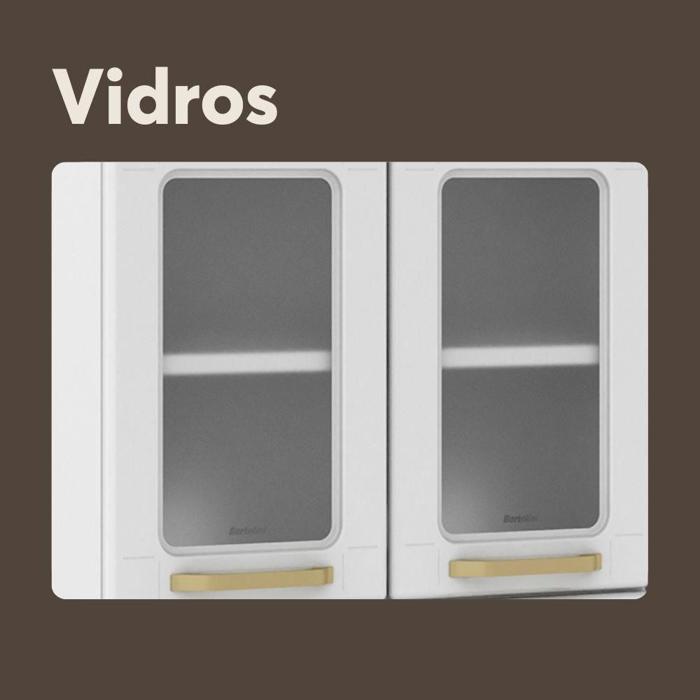 Armário Paneleiro De Aço 6 Portas Linha Colors Bertolini Branco