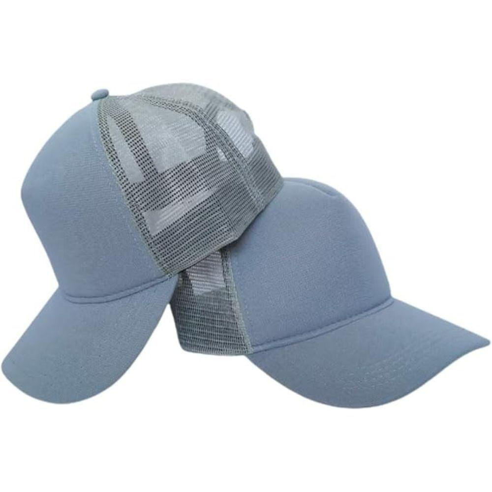 Boné Aba Curva Trucker Telinha Telado Snapback cinza