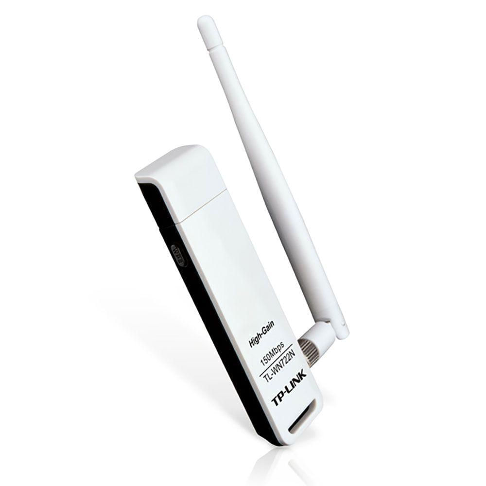 Adaptador Usb Wireless Tp-link Tl-wn722n 150mbps 2 Antena Removivel