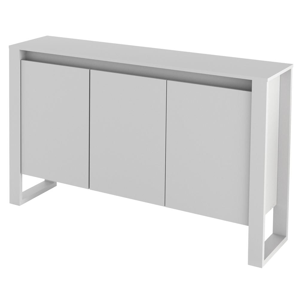 Balcão Escritório com 3 Portas Multimóveis CR25044 Branco