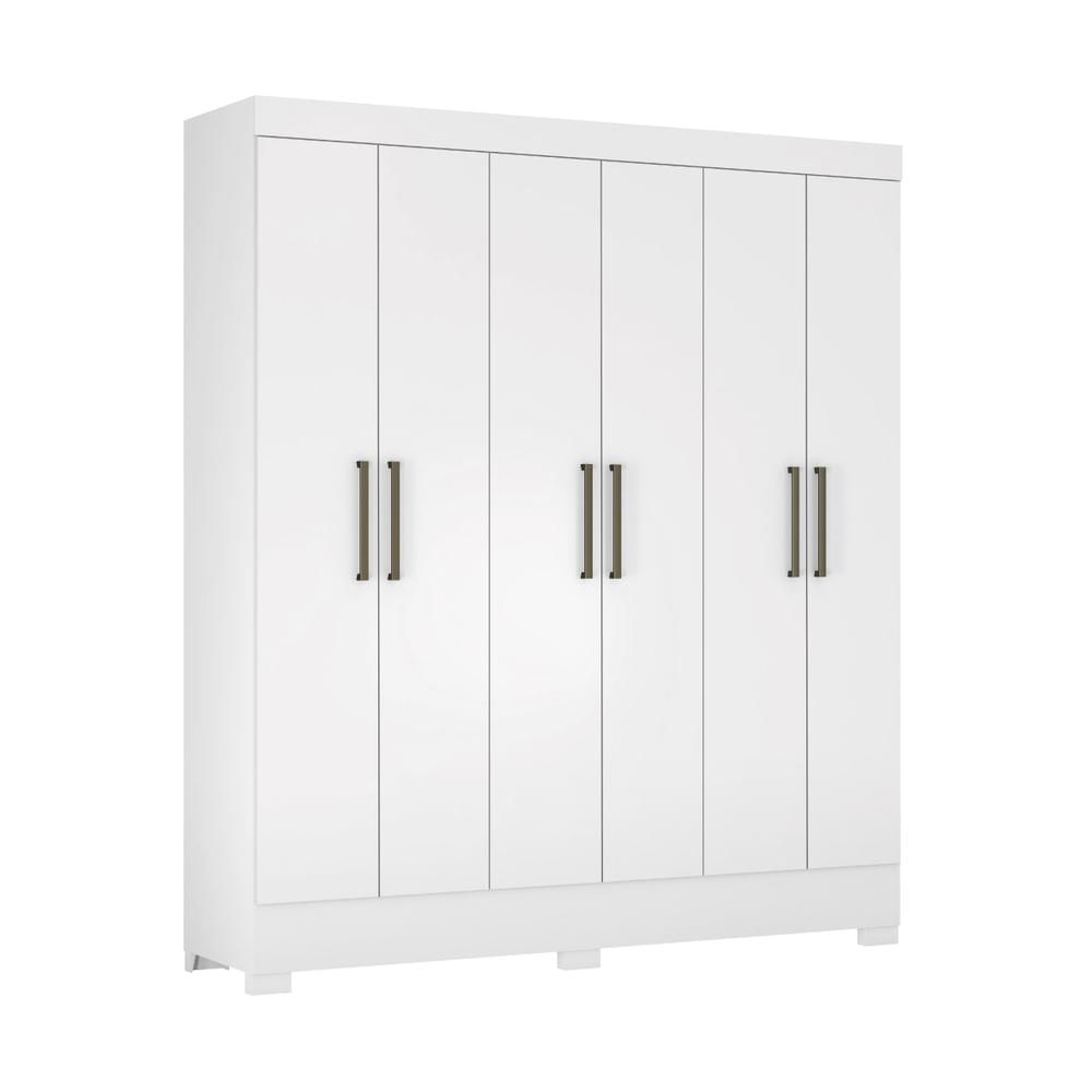 Guarda-Roupas Casal 6 Portas 2 Gavetas Multimóveis CR35188 Branco