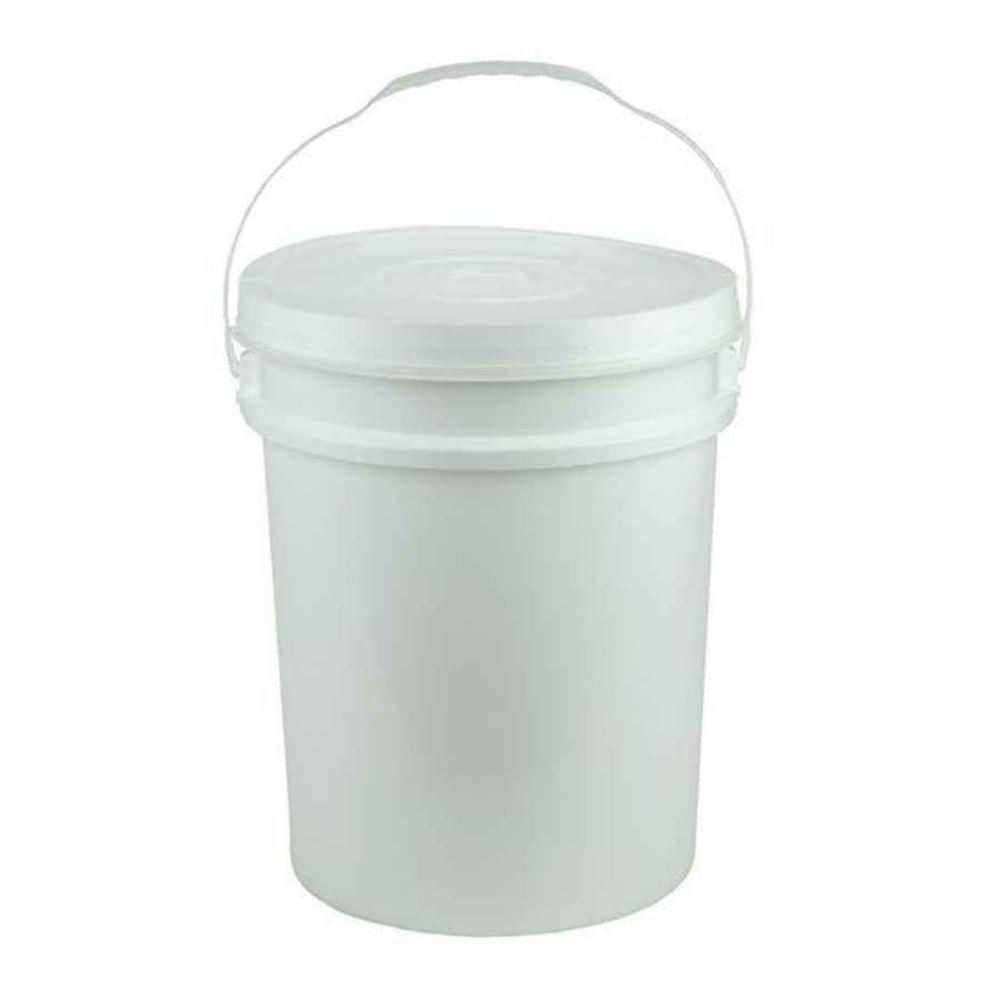 Balde Industrial 12,5l Com Tampa Branco R.0734 Jaguar