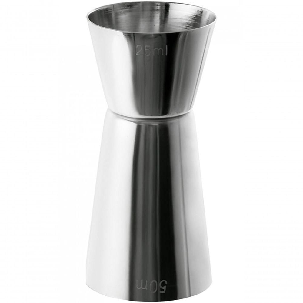 Dosador Americano De Inox Duplo 25 Ml E 50 Ml - Mimo
