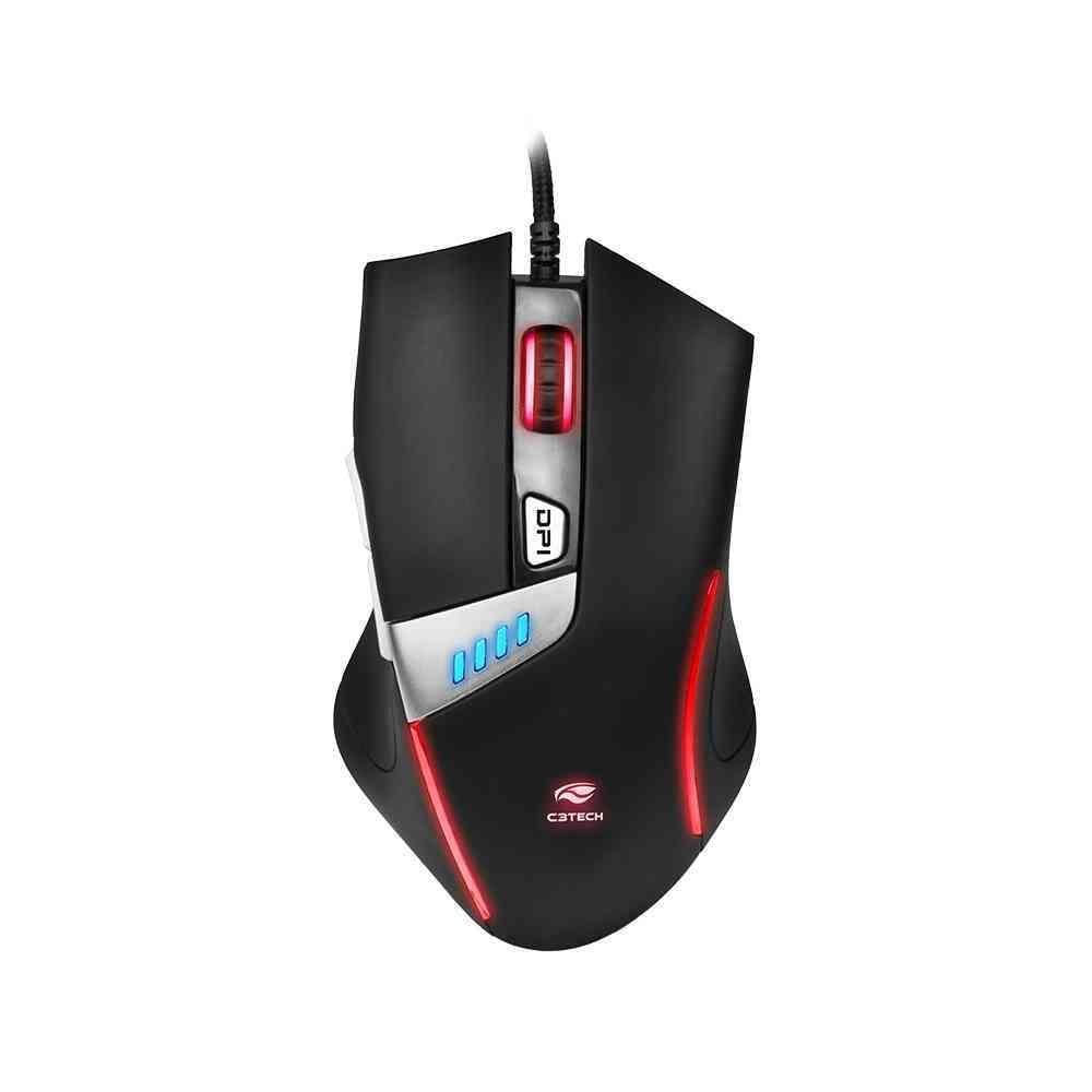 Mouse Gamer C3tech Usb Griffin 4000 Dpi C- Led Mg-500bk