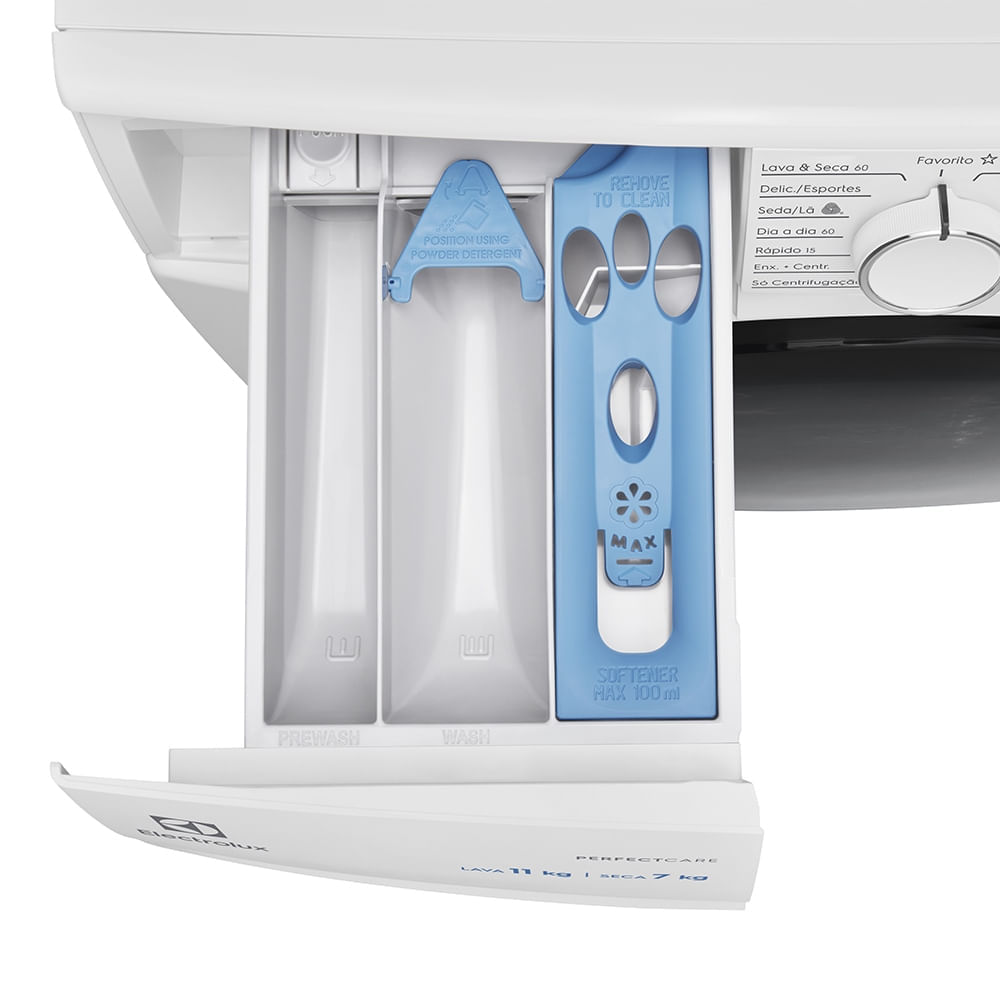 Lava e Seca Electrolux 11Kg Branca Perfect Care Inverter com Água Quente/Vapor (LSP11) 220V