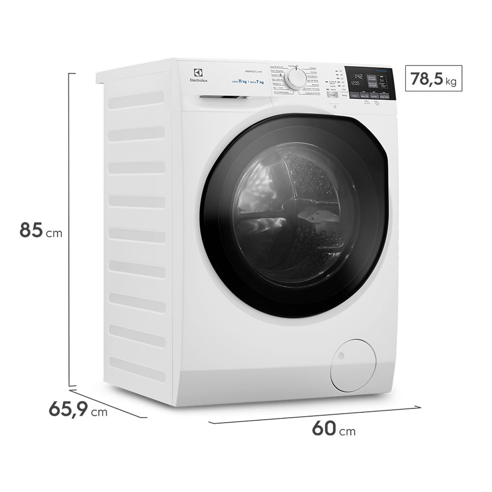 Lava e Seca Electrolux 11Kg Branca Perfect Care Inverter com Água Quente/Vapor (LSP11) 220V