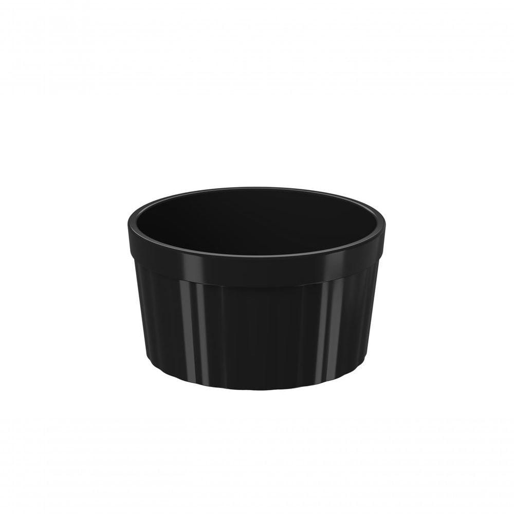 Ramekin 220ml Preto Uno Coza 9,7 X 5,2 Cm Preto Coza