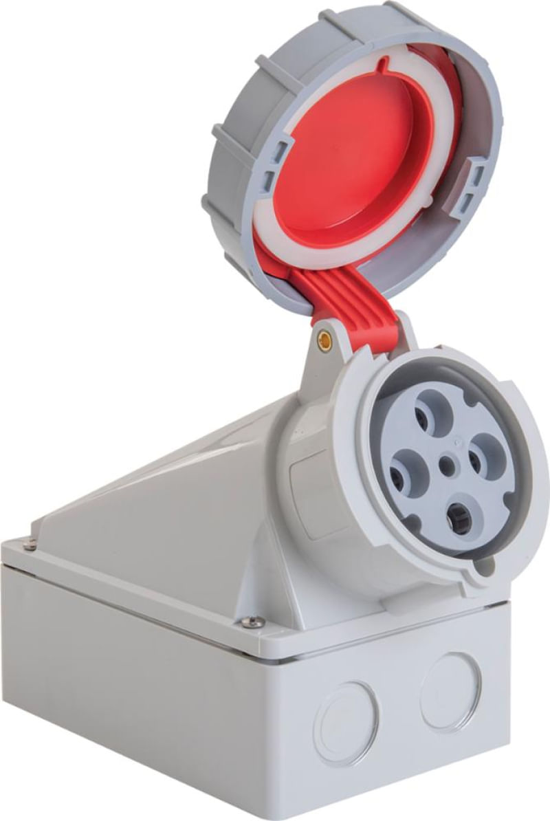 Tomada de Sobrepor Industrial 3P T 63 A 380-415 Tramontina