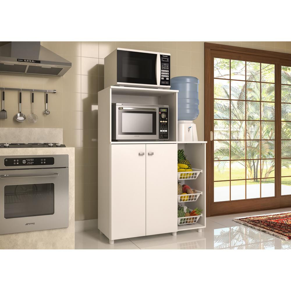 Armário para Forno e Microondas Multimóveis 2 Portas FG2531 Branco