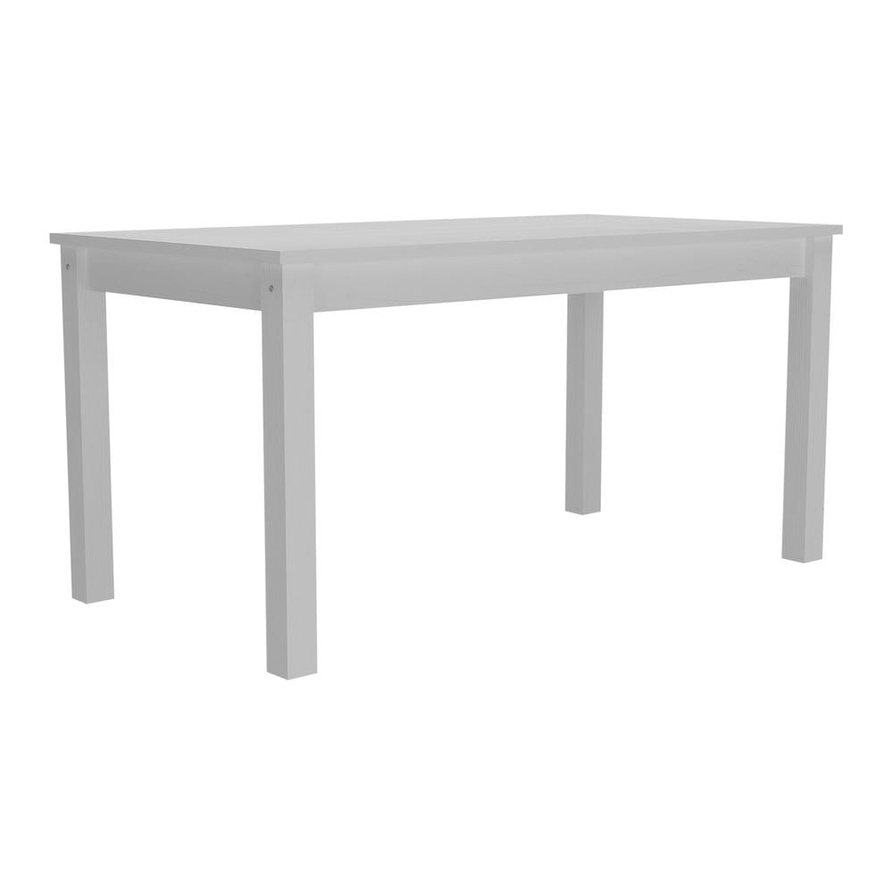 Mesa de Jantar Madeira Maciça/MDP 150cm Lívia Multimóveis CR5094 Branca