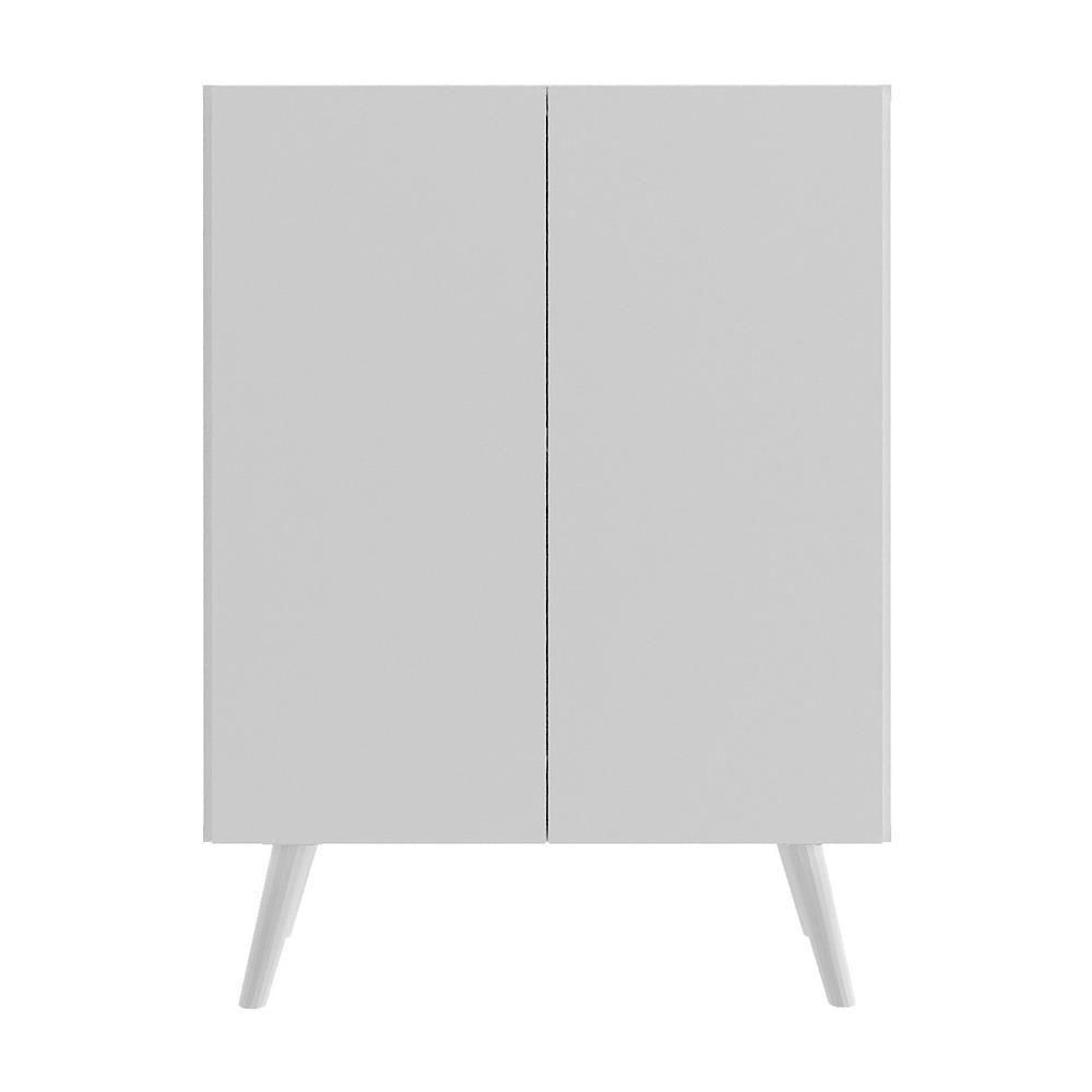 Gabinete De Banheiro Retrô 63 Cm Com 2 Portas Fg5006 Branco
